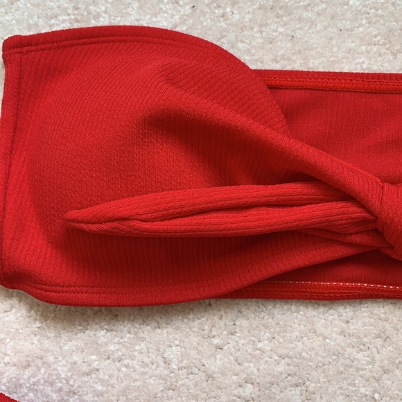 🌸2/$20🌸 ZAFUL Bowknot Rib Bandeau Bikini Set - Picture 4 of 8